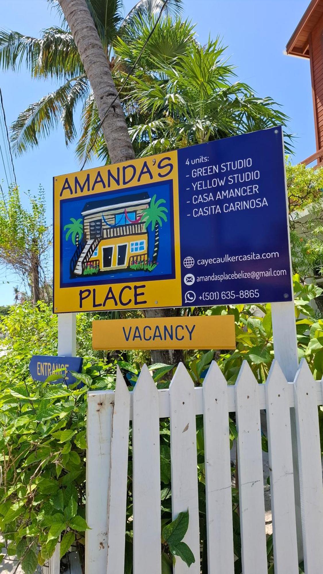 Amanda'S Place Casa Amancer - Sea View, Pool And Tropical Garden Caye Caulker Eksteriør bilde
