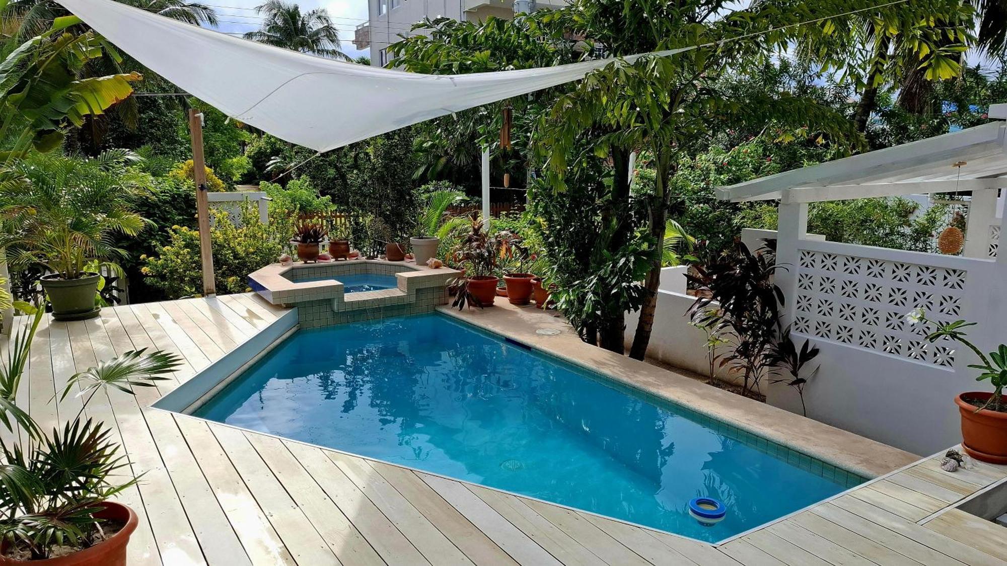 Amanda'S Place Casa Amancer - Sea View, Pool And Tropical Garden Caye Caulker Eksteriør bilde
